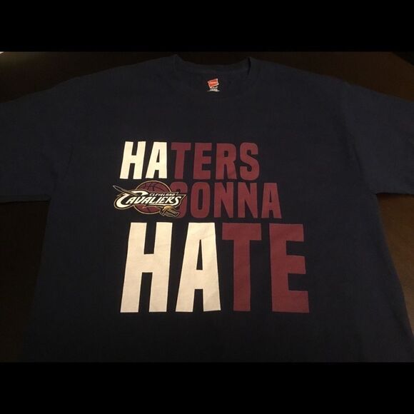 Cleveland Cavaliers Haters Gonna Hate T-shirt Med - Picture 2 of 2